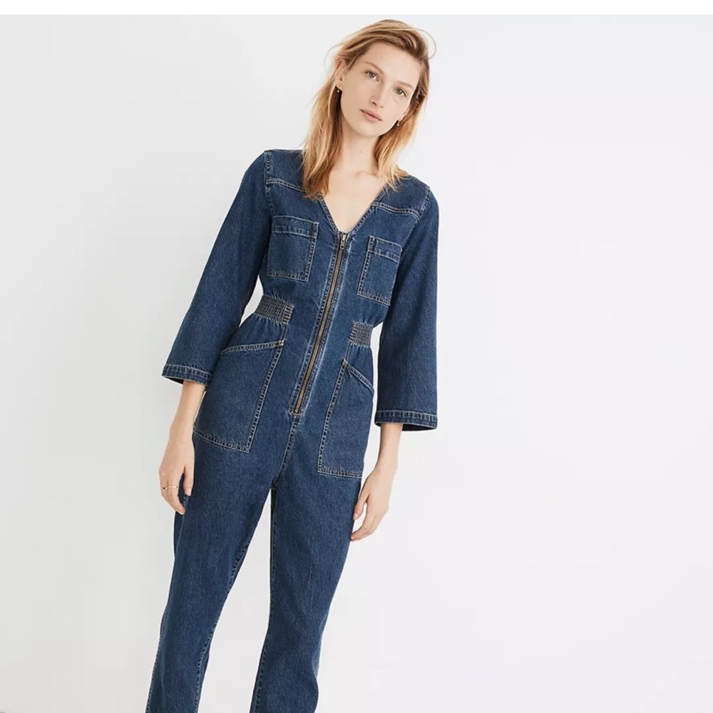 Madewell Denim Jumpsuit, size medium, euc
